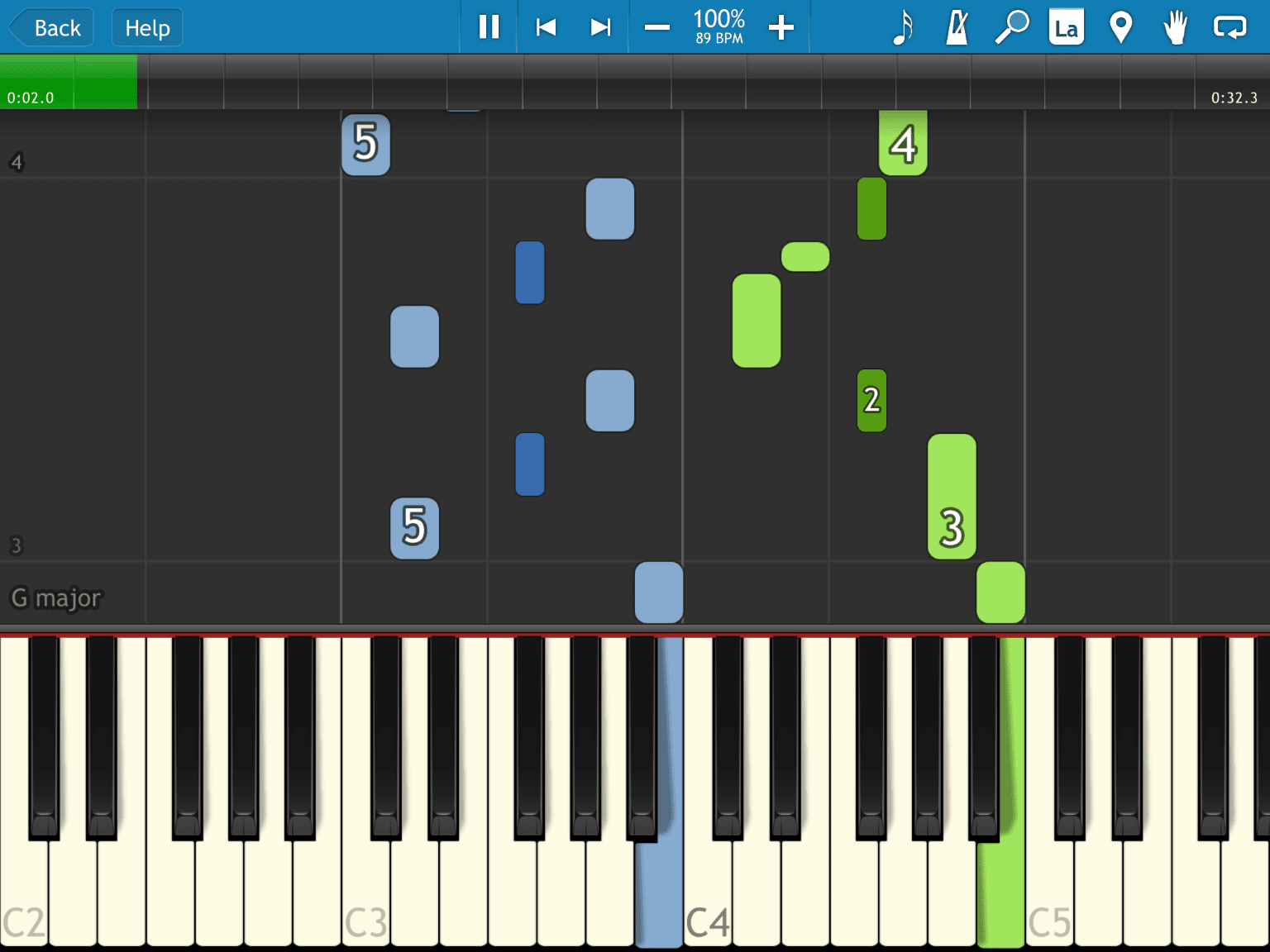 Piano recording app